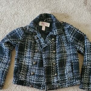 Black and White Plaid Jacket